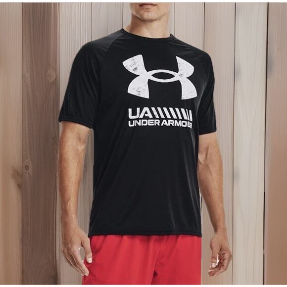 Under Armour UA Velocity Black Gym Shirt Mens Size 3XL New Fast Ship - Picture 1 of 13